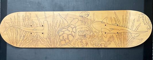 Ocean Creatures Skateboard Deck